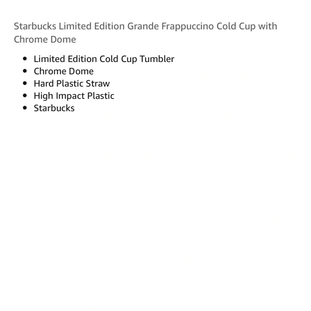 Starbucks limited edition